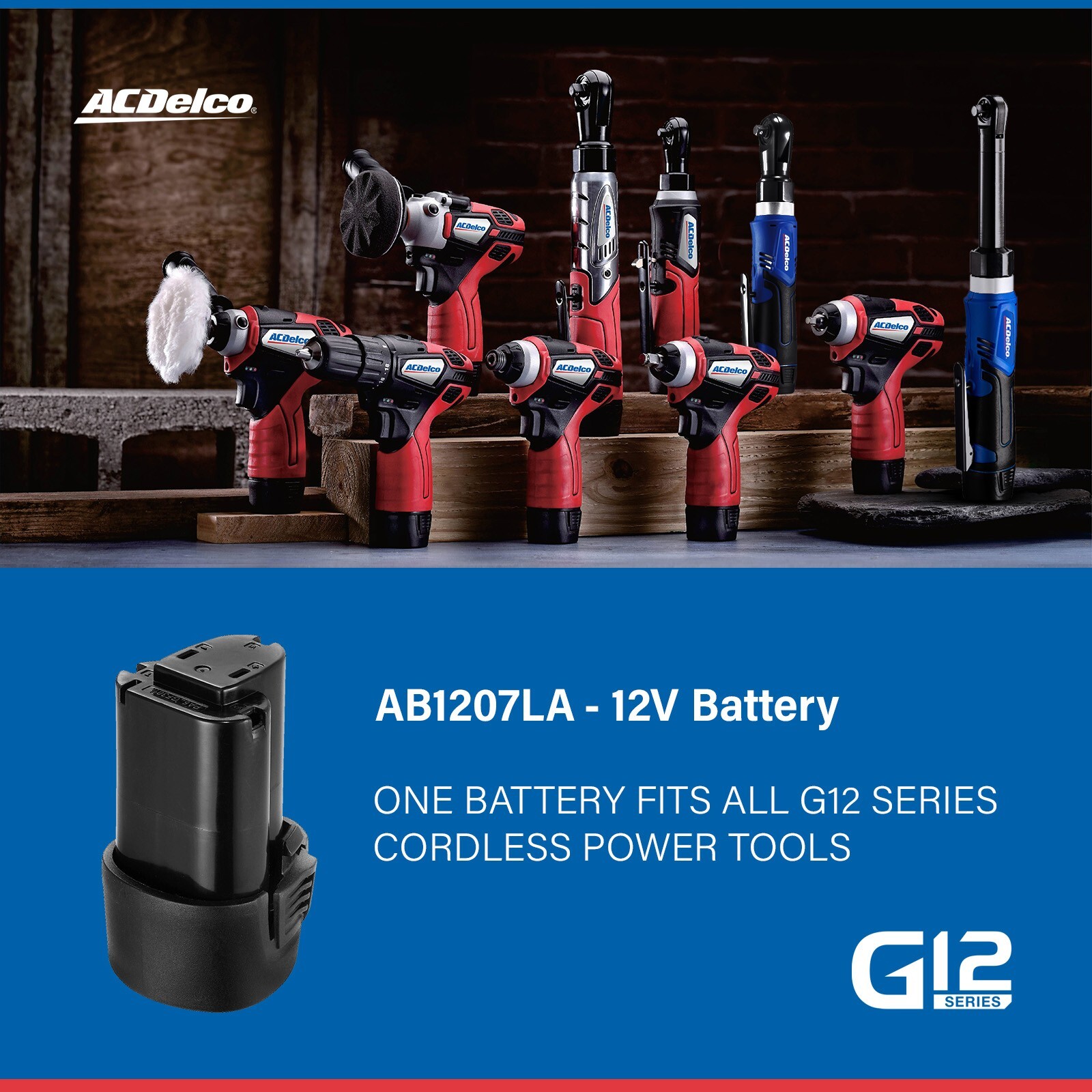 ACDelco G12 12V 3/8&Prime; Cordless Extended Ratchet Wrench, 40 ft-lbs, ARW1218-3P
