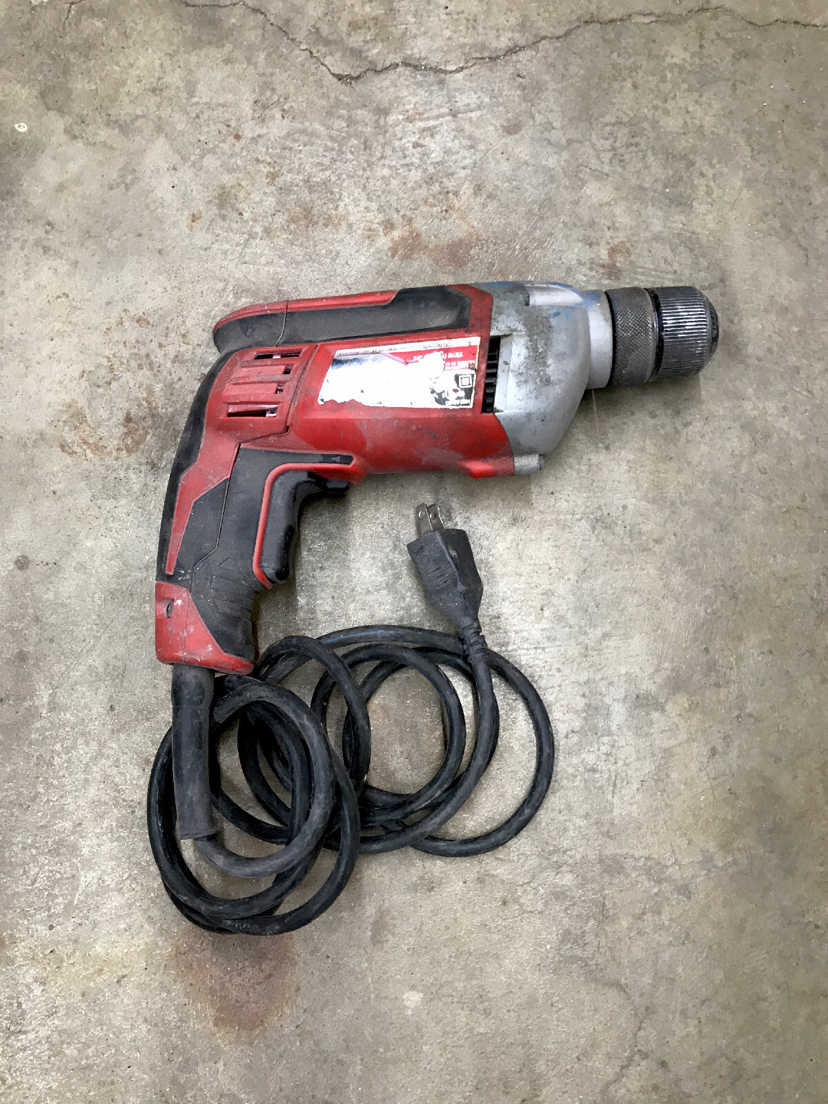 MILWAUKEE 3/8&Prime; (10mm) Electric DRILL 2800 RPM 0240-20 120V Keyless Chuck Manual