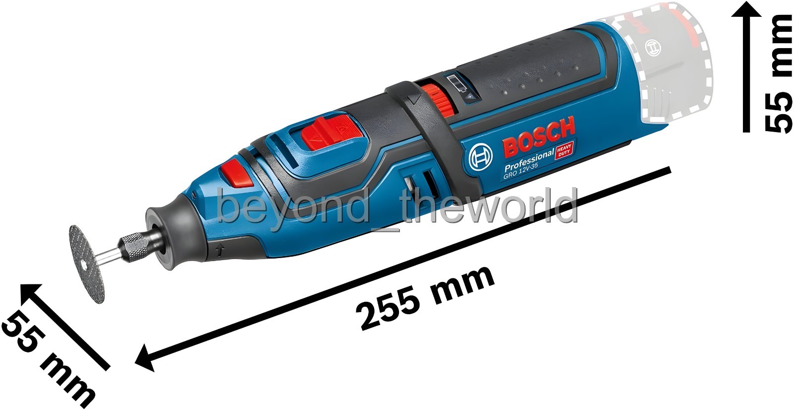 Bosch GRO 10.8V-LI Professional Cordless Rotary Multi Tool / Body Only