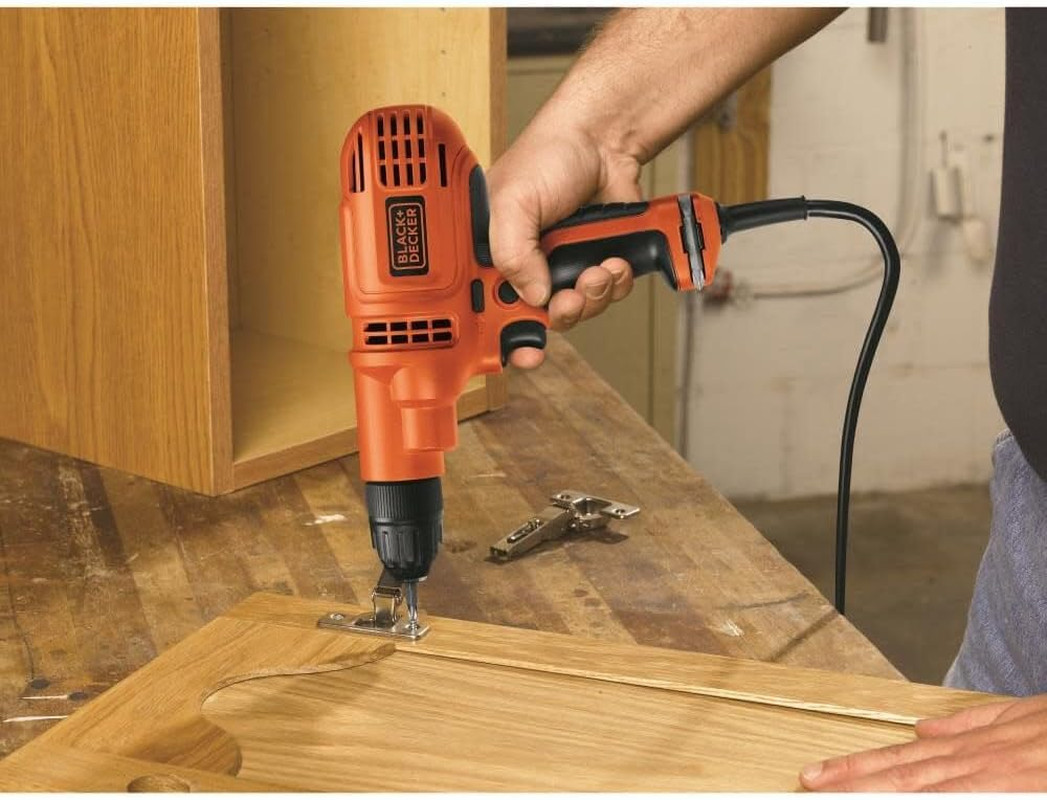 BLACK+DECKER Corded Drill, 5.5-Amp, 3/8-Inch (DR260C)