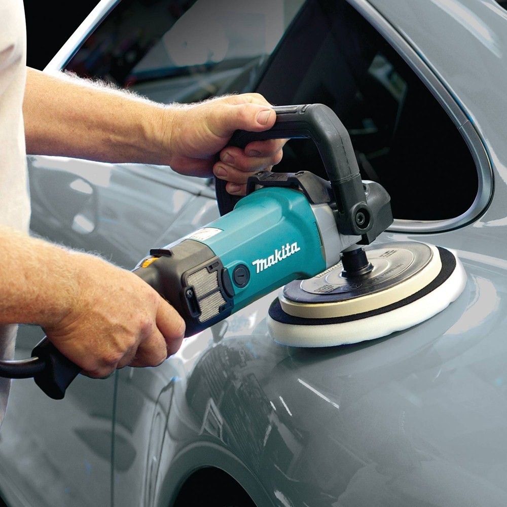 Makita 9237CX3 7-Inch Variable Speed Polisher-Sander with Polishing Kit US