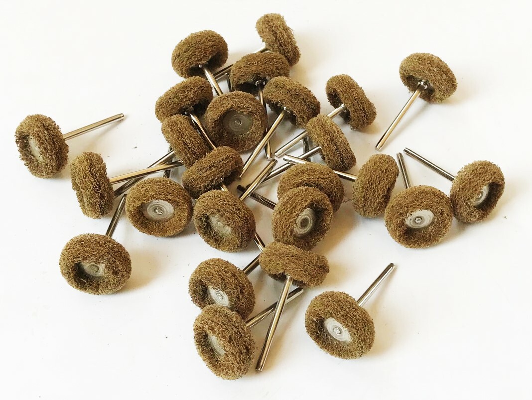 100 GOLIATH INDUSTRIAL ABRASIVE 1&Prime; SCUFF BUFF ROTARY TOOL WHEEL BRUSHES DB120B