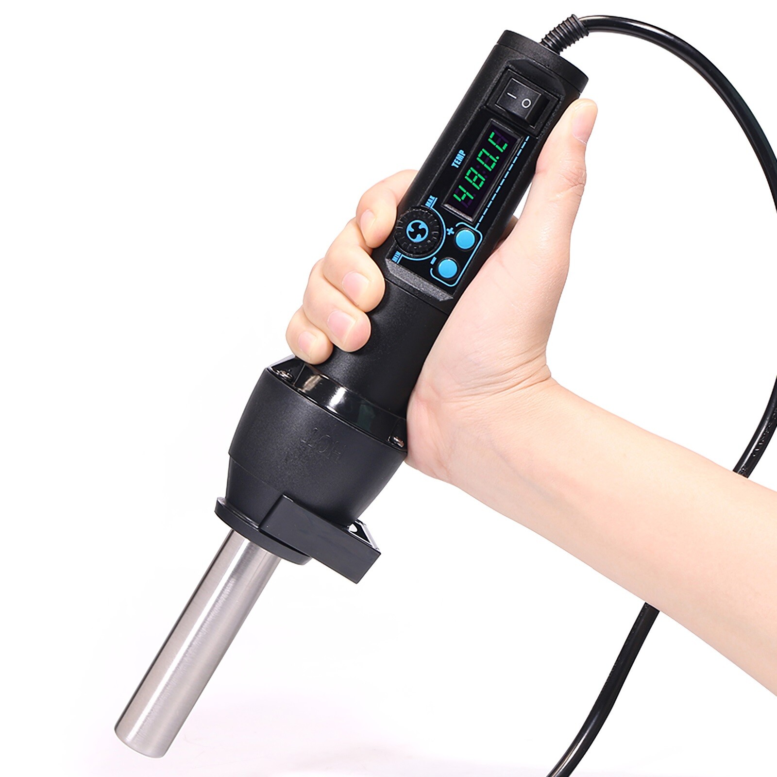 650W Handheld Digital Hot Air Gun Desoldering Portable Adjustable Temperature