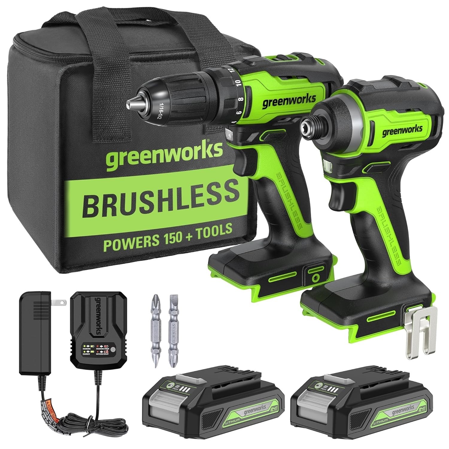 Electric Drill Set with High Torque & Storage Bag