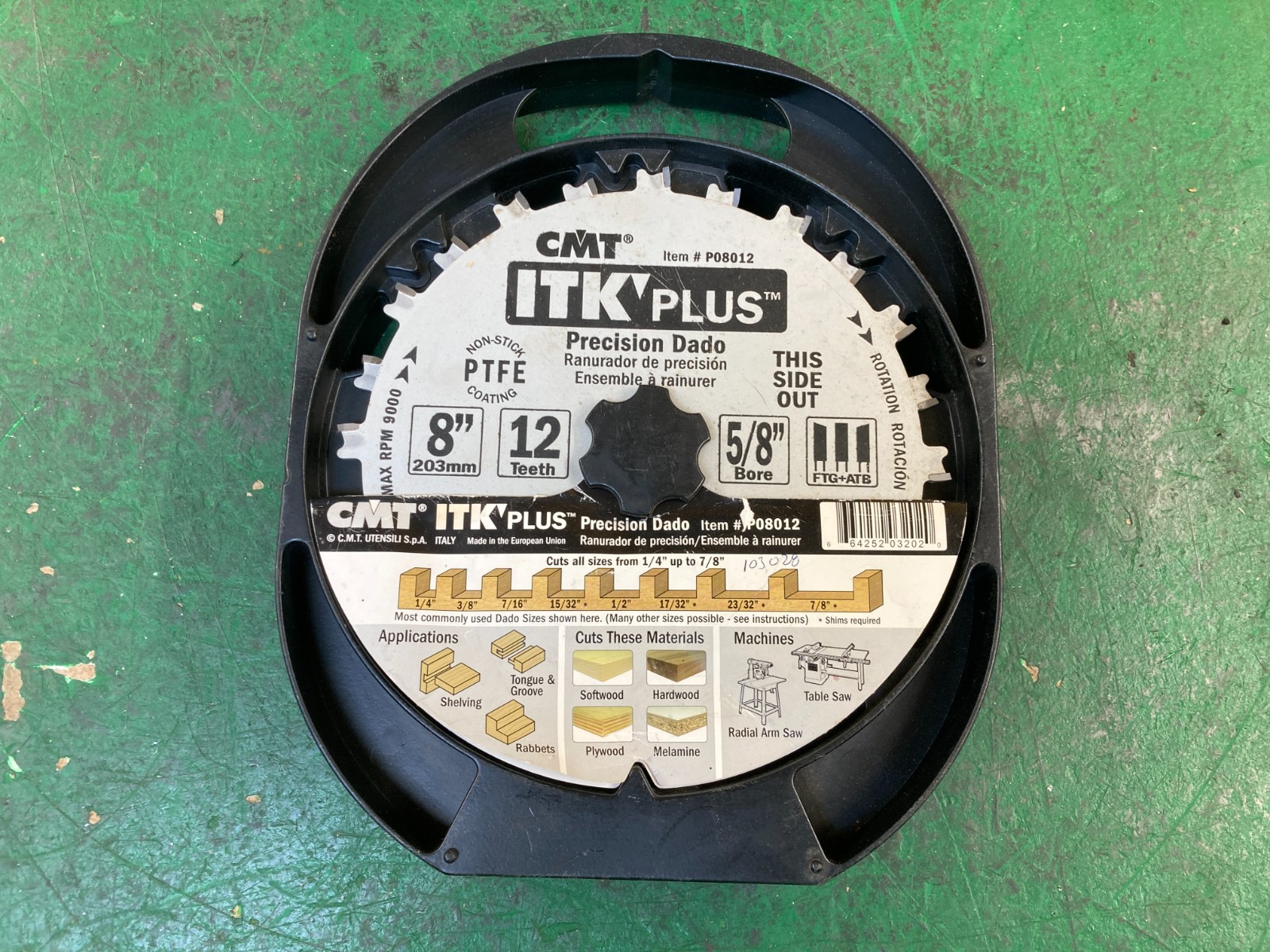 CMT ITK&rsquo; PLUS Table Saw Precision Dado Blade Set Craftsman Delta RIDGID Makita