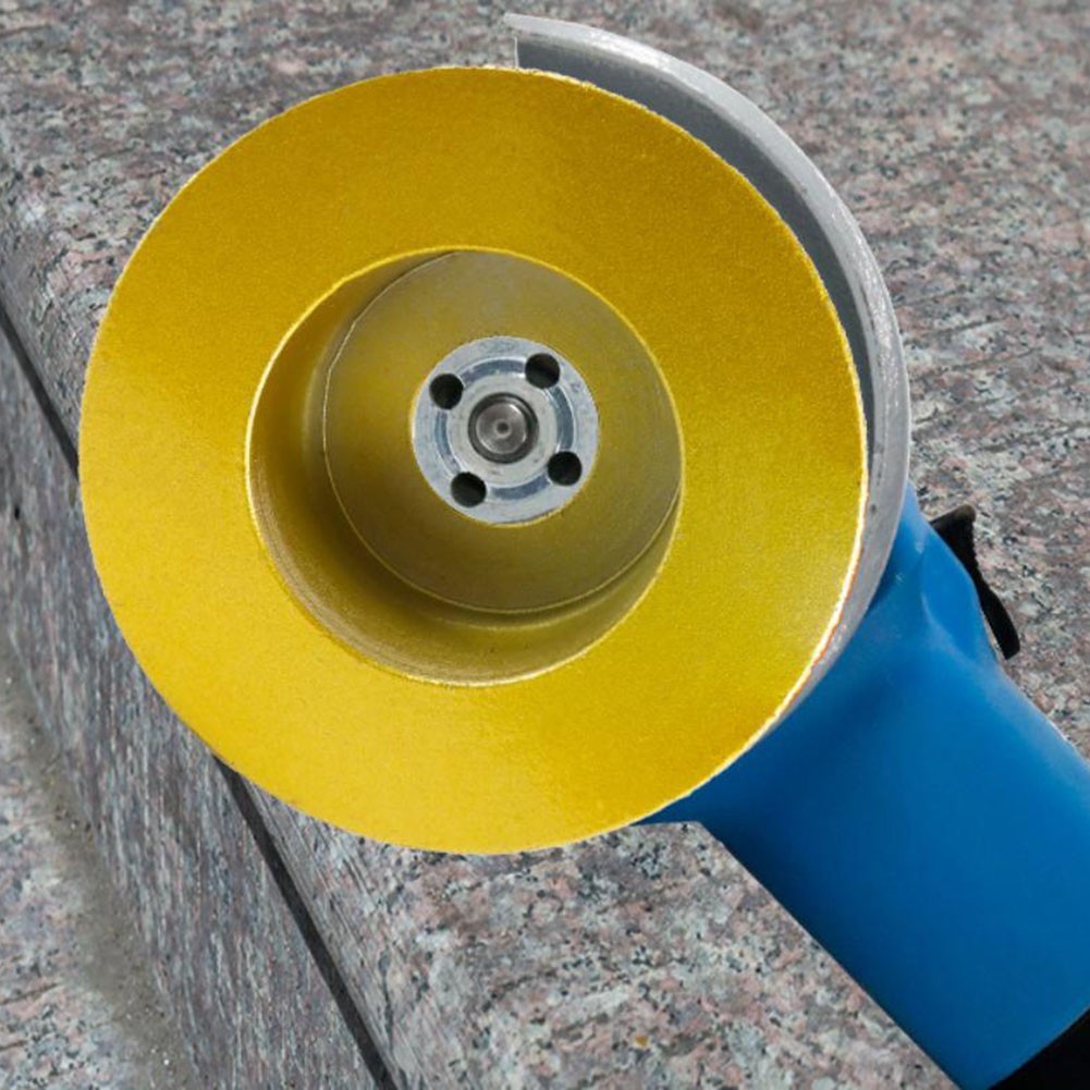 Bullnose Edge Grinding Disc 74 x 20mm Dry Vacuum Brazed for Stone and Concrete