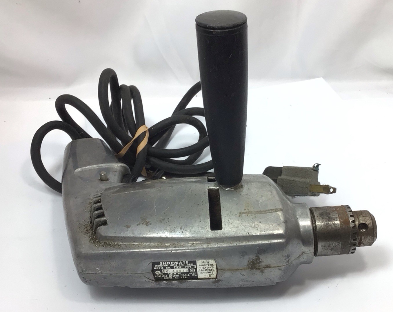 Vintage Shopmate Industrial 3/8” Drill Model 1838 Type 1