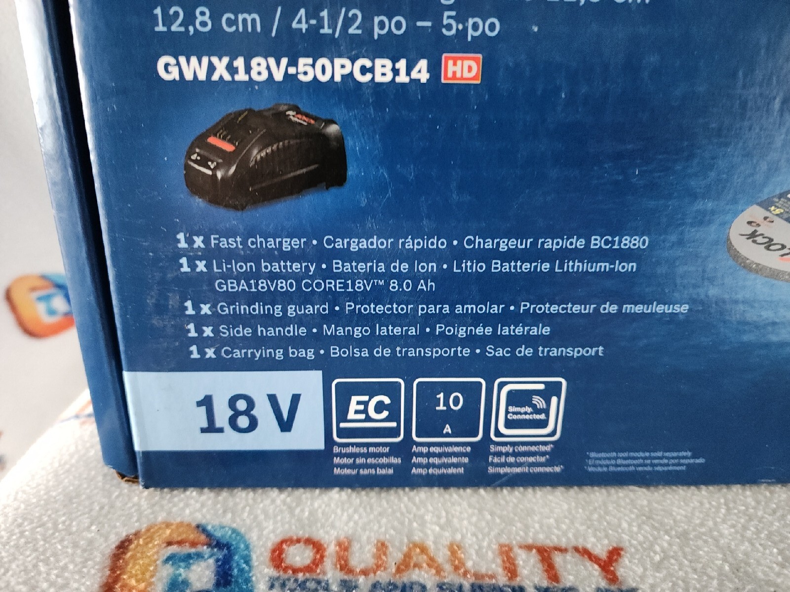 BOSCH GWX18V-50PCB14 18V X-LOCK Brushless 4-1/2&Prime; – 5  » Angle Grinder Kit 8.0Ah