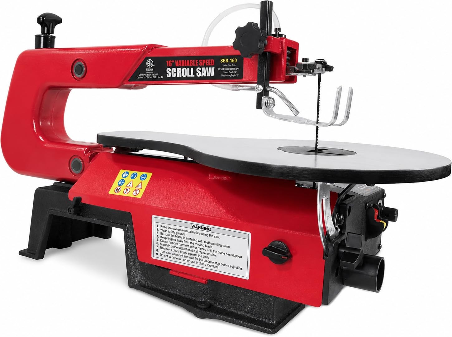 Woodworking Scroll Saw 16IN, Variable Speed, Extra-Large Tilting Working Table