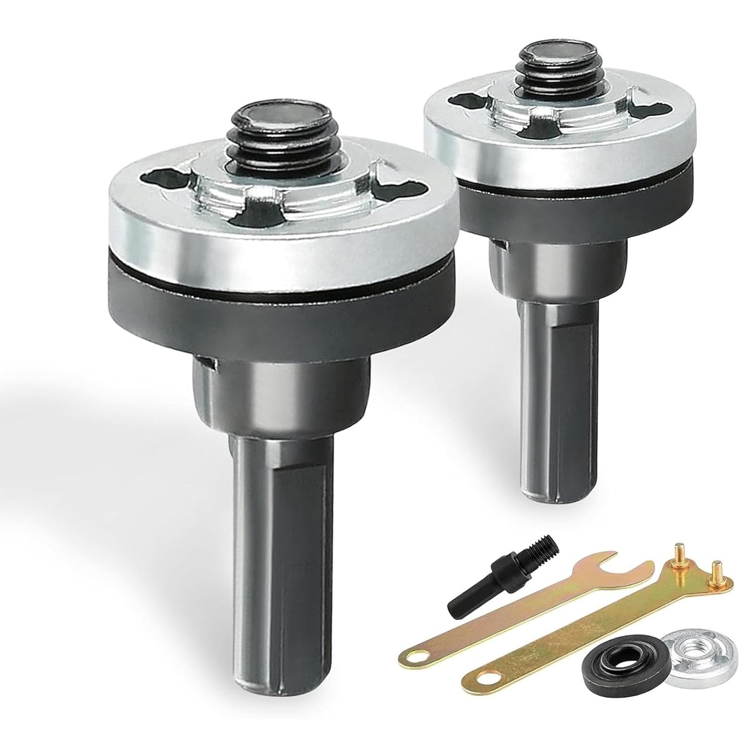 2 PCS Angle Grinder Adapter Kit, Drill to Grinder Conversion Connector Set