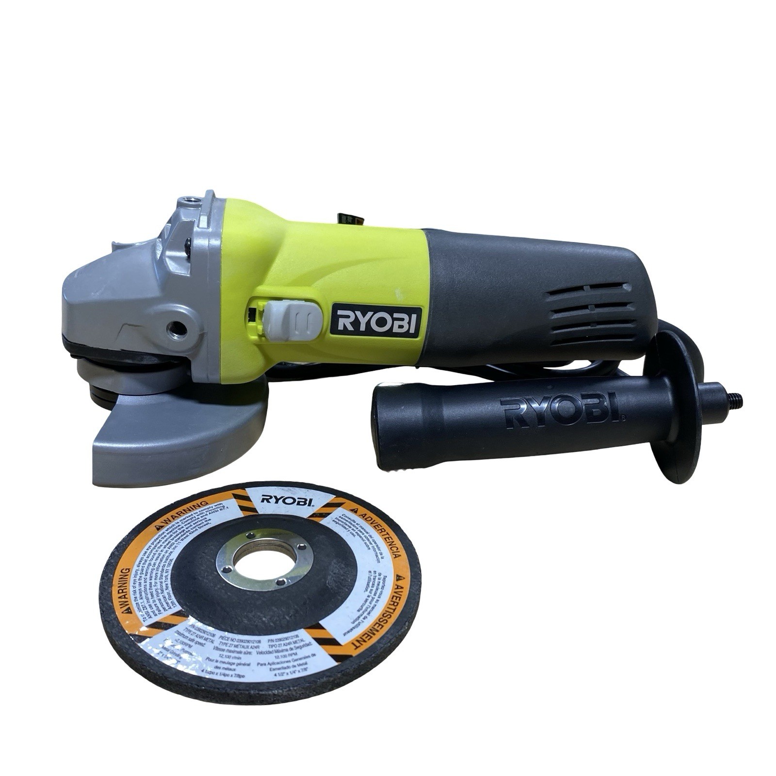 Ryobi AG4031G 5.5A Corded Electric 4-1/2 inch Angle Grinder W/ Grinding Wheel