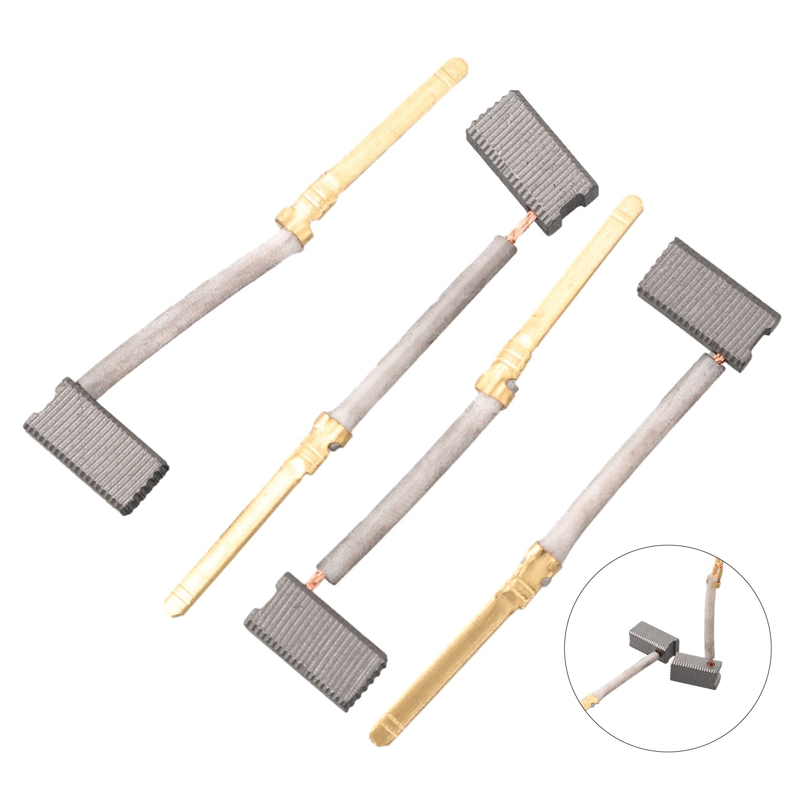 Compatible Carbon Brushes Set of 4pcs for DW400 Type 1 and 2 Angle Grinders