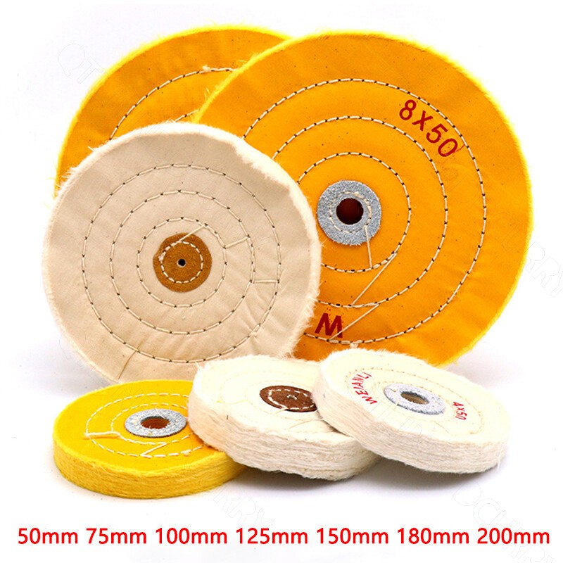50mm-200mm 2 » – 8 » Cotton Buffing Polishing Wheel Pad For Angle Bench Grinder