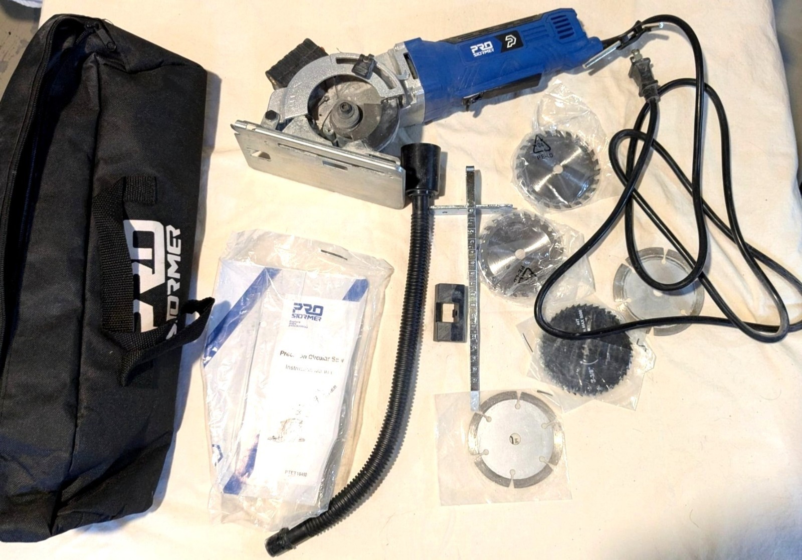Prostormer Precision Circular Saw Kit w/Laser, Blades, Bag, & Accessories M1Y-2Z
