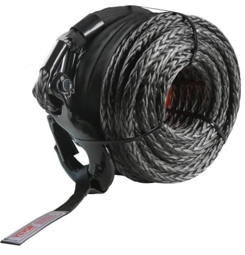 Synthetic Winch Rope, 3/8 Inch x 100 Feet 26,500 lbs Synthetic 3/8&Prime; – 100 FT