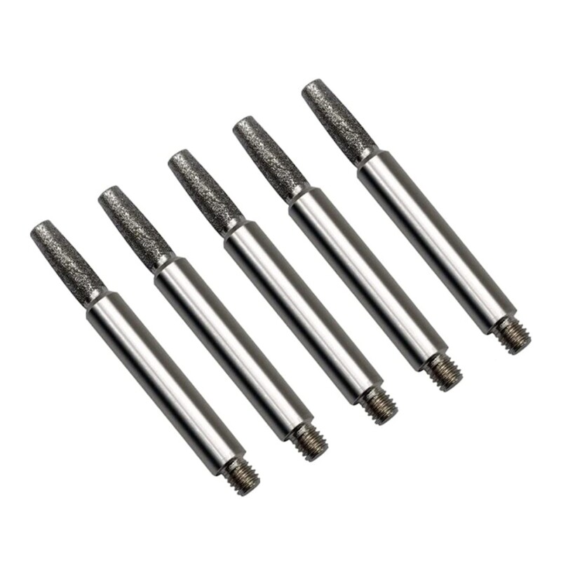 5pcs Chainsaw Sharpening Stone Chain Sharpener Grinding Tool with Wrench