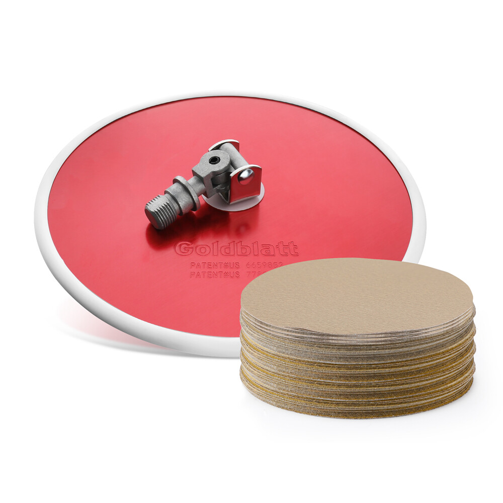 Goldblatt 9&Prime; Drywall Sander Hook Loop 30pc Sanding Discs 80 x 100/180 Mixed Grit