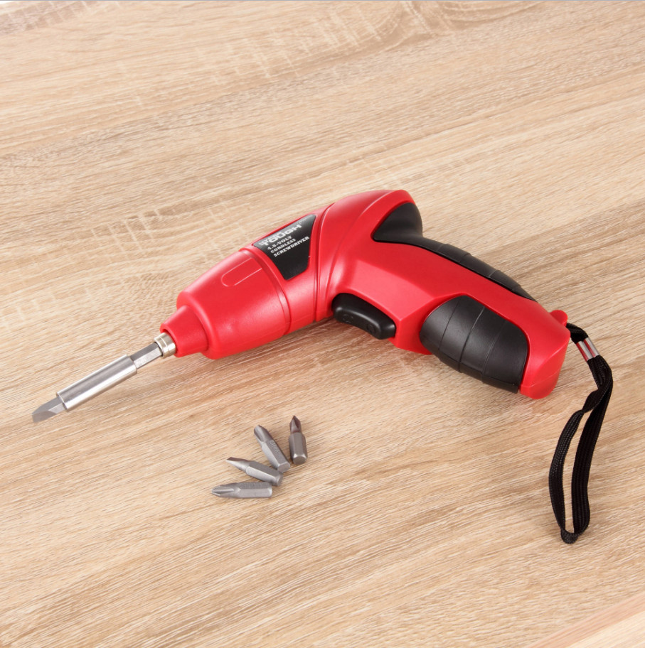 Handyman Cordless Rechargeable Power Tool Screwdriver with Bit Set and Driver
