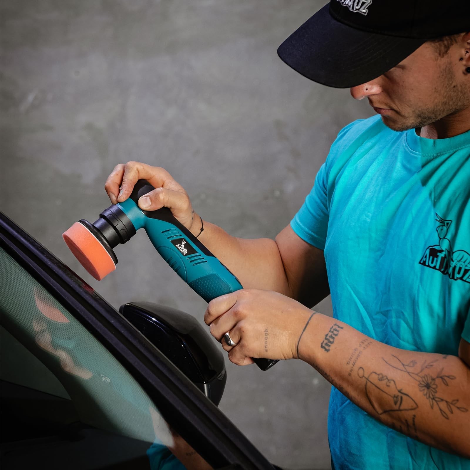 Portable Cordless Mini Polisher – 6 Speed, 12mm & 3mm Orbital, Car Detailing Kit
