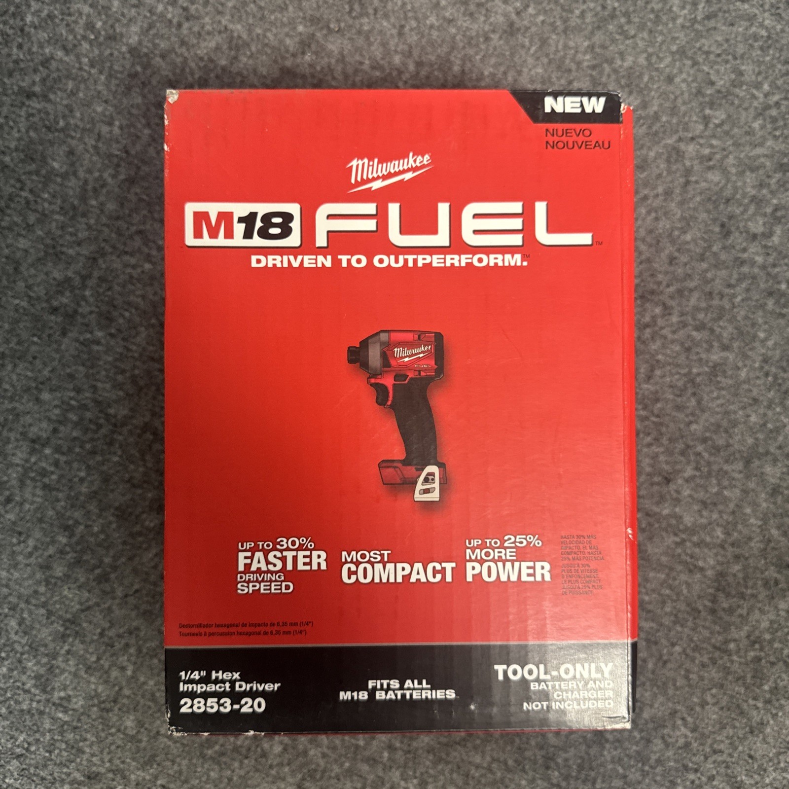 Milwaukee 2953-20 M18 Fuel Lithium 1/4 Impact NEW Bare NEW Replaces 2853-20