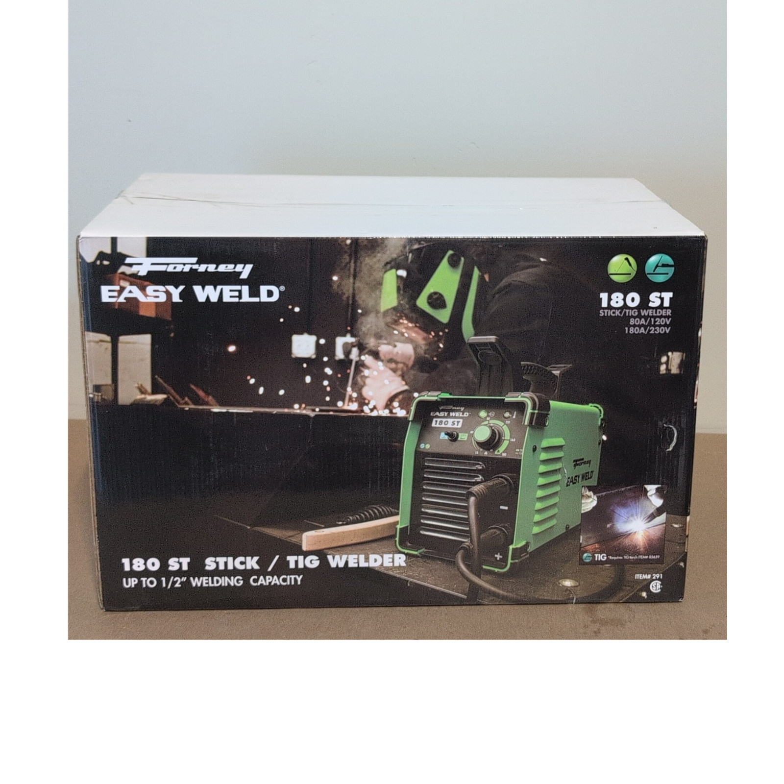 Forney Portable 180 ST Stick/TIG Welder 180A 120V/230V Dual Voltage Model #291
