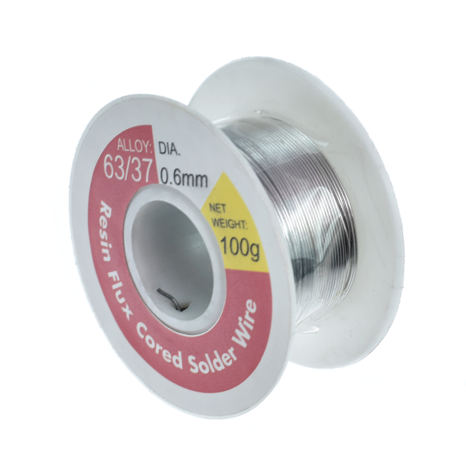 Rosin Core Flux 63/37 Tin Lead 0.6mm Soldering Solder Wire 100g Spool Welding