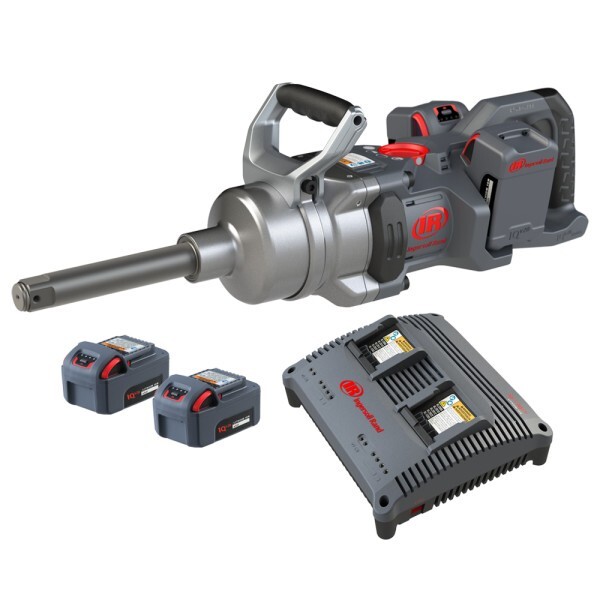 Ingersoll Rand W9691-K4E 20v 1&Prime; Dr 6&Prime; Anvil Impact w/4 BL2022 5ah Batteries