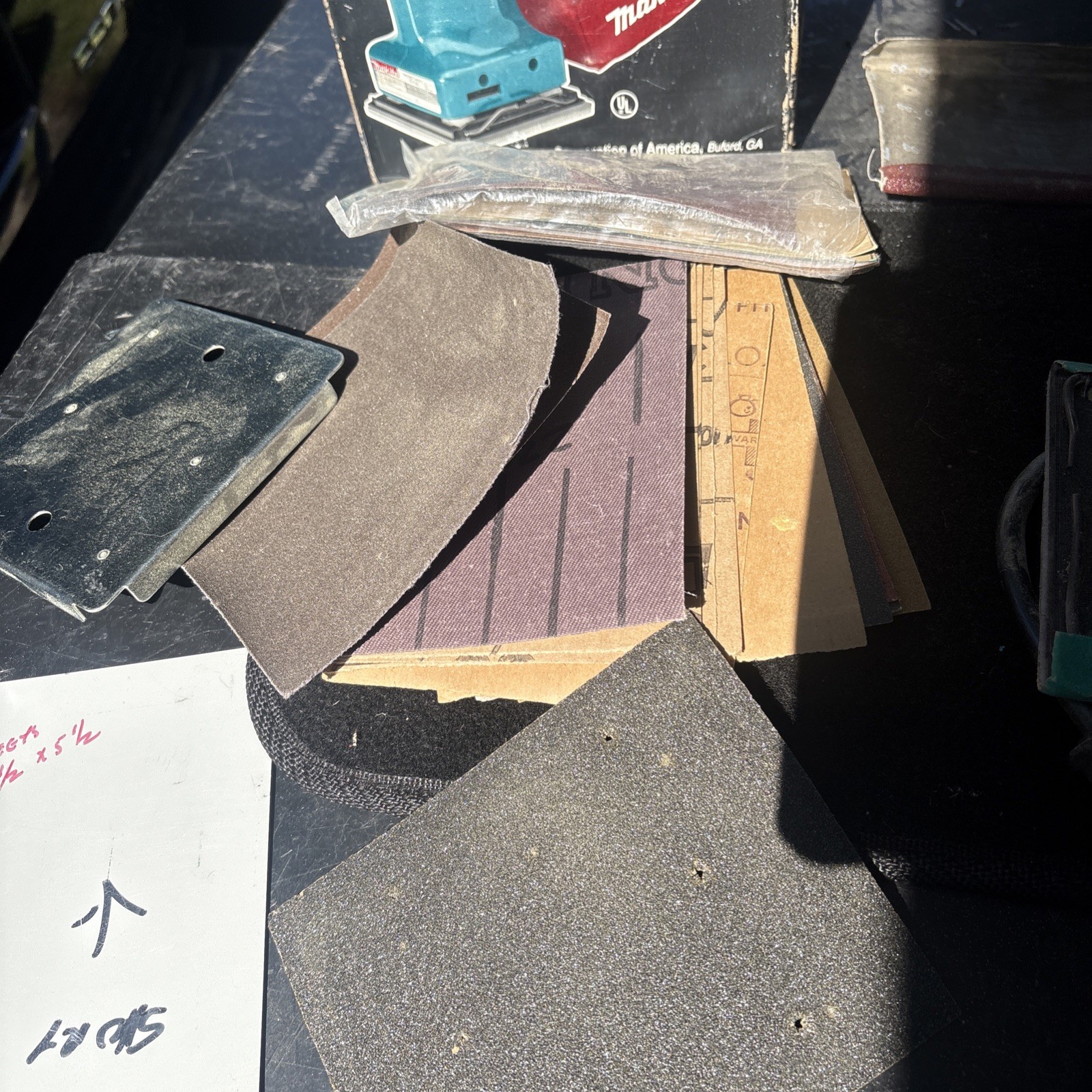 Makita BO4550 Corded Finishing Sander with Dust Bag Tested Working