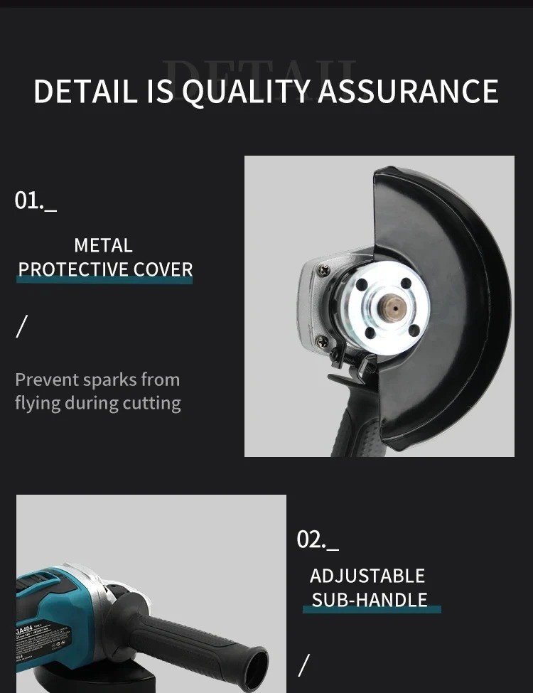 Original Makita DGA404 125mm Brushless Angle Grinder Li-ion Battery Cordless