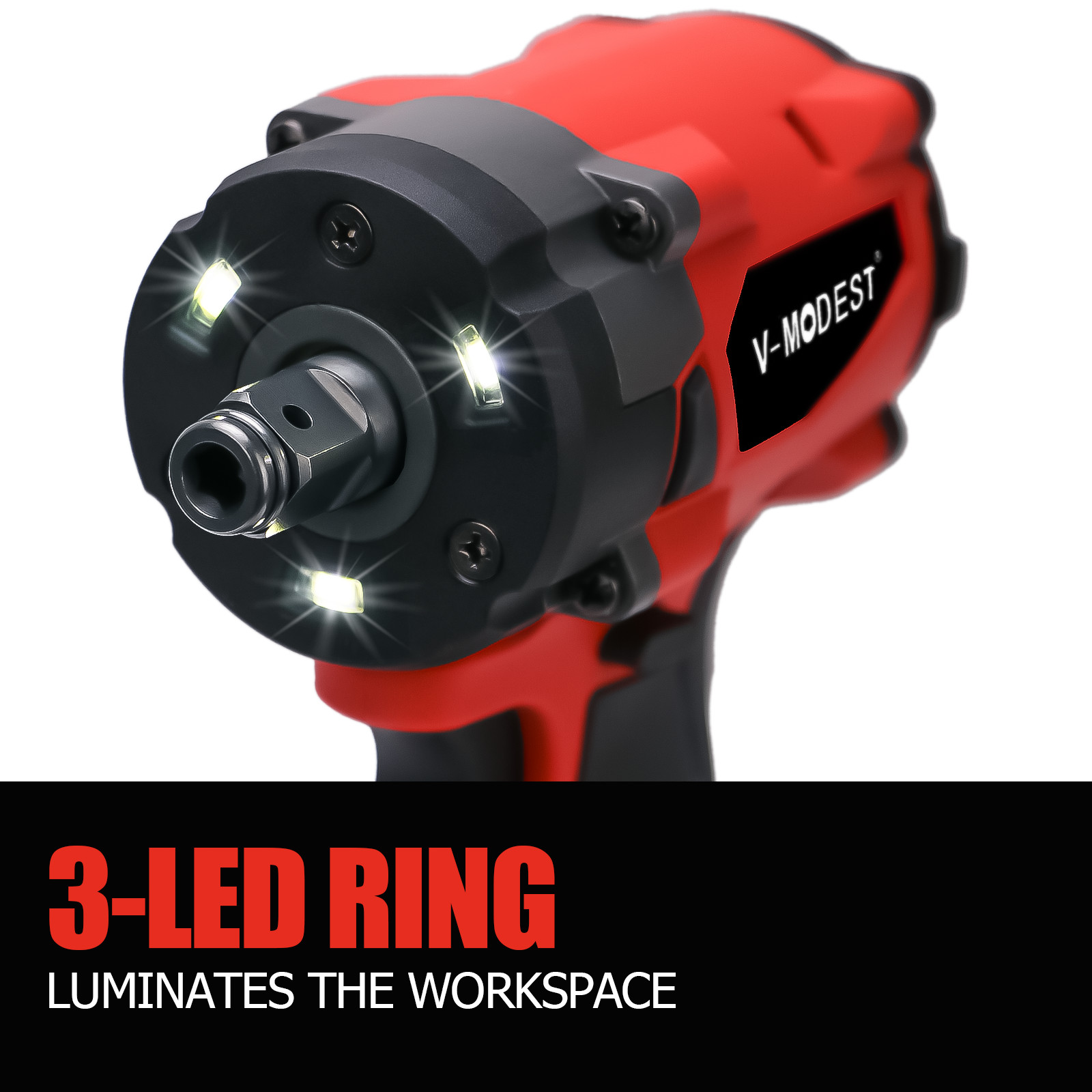 1/4&Prime; Cordless Brushless Impact Driver Compact for Milwaukee 18V Battery 3100RPM