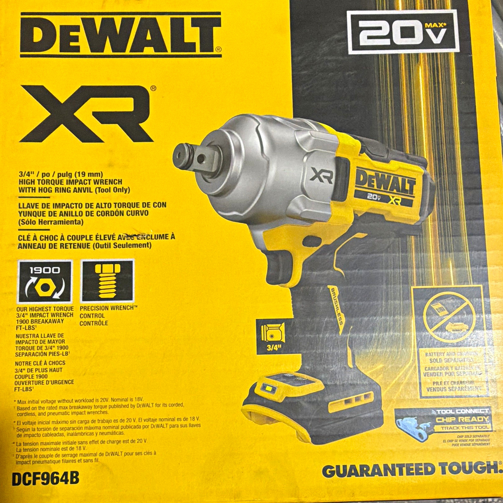 DEWALT DCF964B XR 20V MAX 3/4 in High Torque Impact Wrench Hog Ring Tool Only