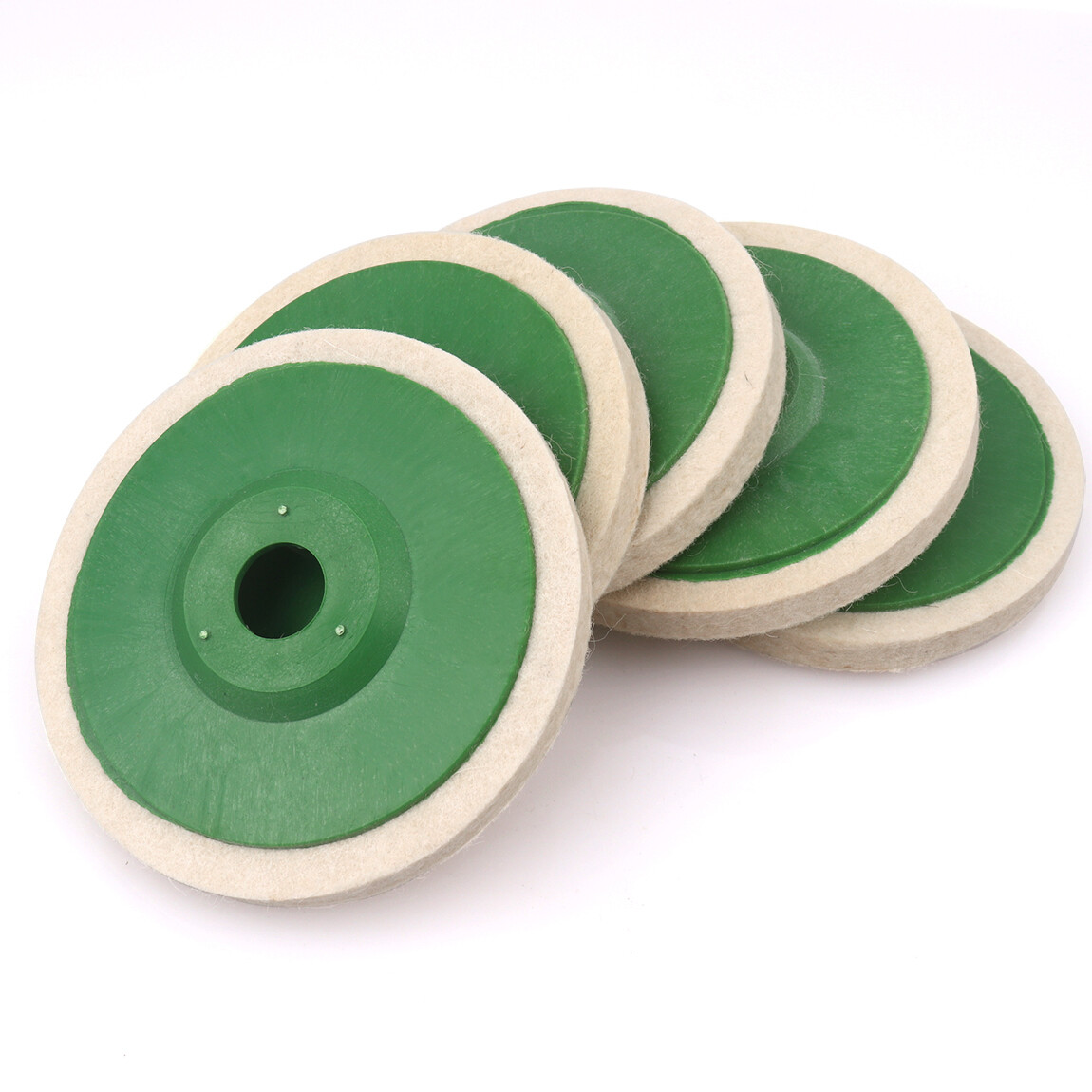 10PCS 4&Prime; Inch Wool Felt Polishing Wheel Buffing Pad Off for Metal Wood Grinder
