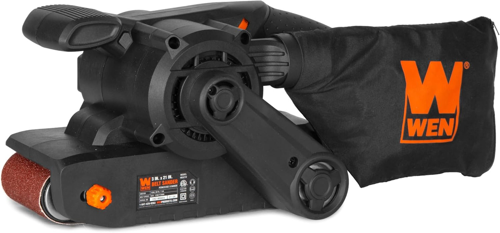 7.5-Amp 3-By-21-Inch Variable Speed Handheld Portable Belt Sander (HB321V)