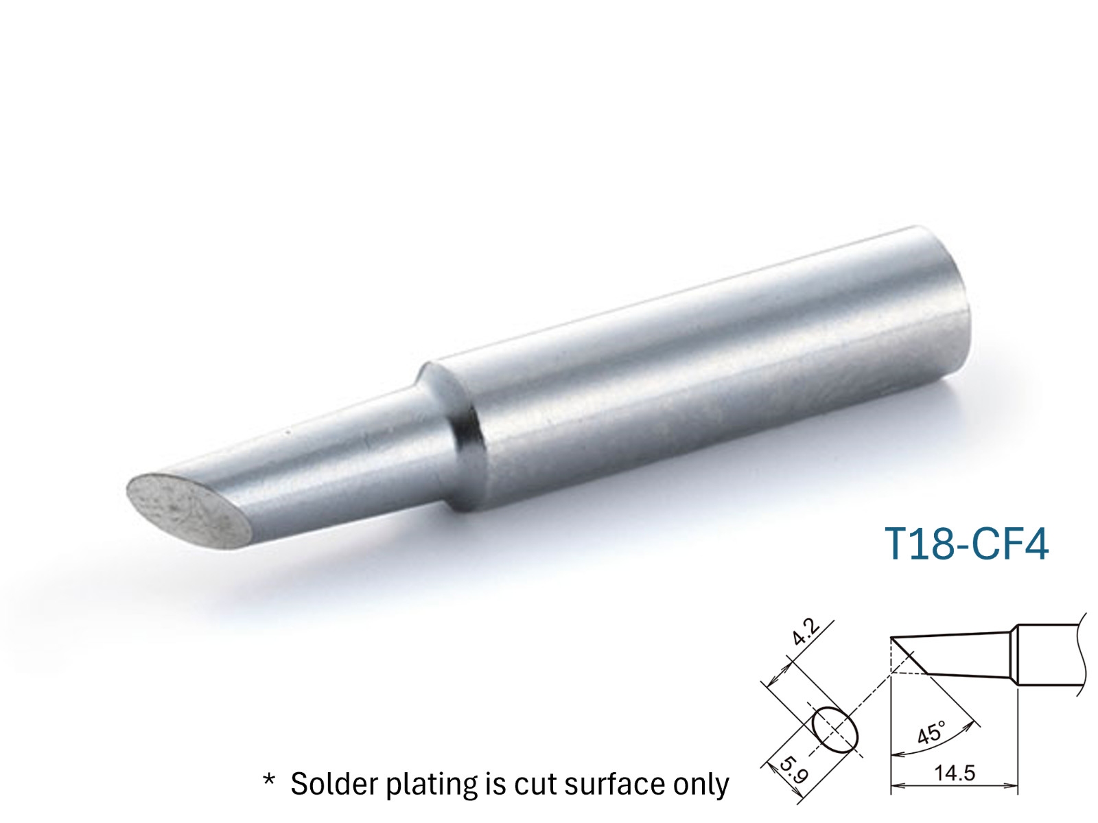 Hakko T18 Series C-Type Soldering Tip for FX-600/FX-8801, Choose from 15 pattern