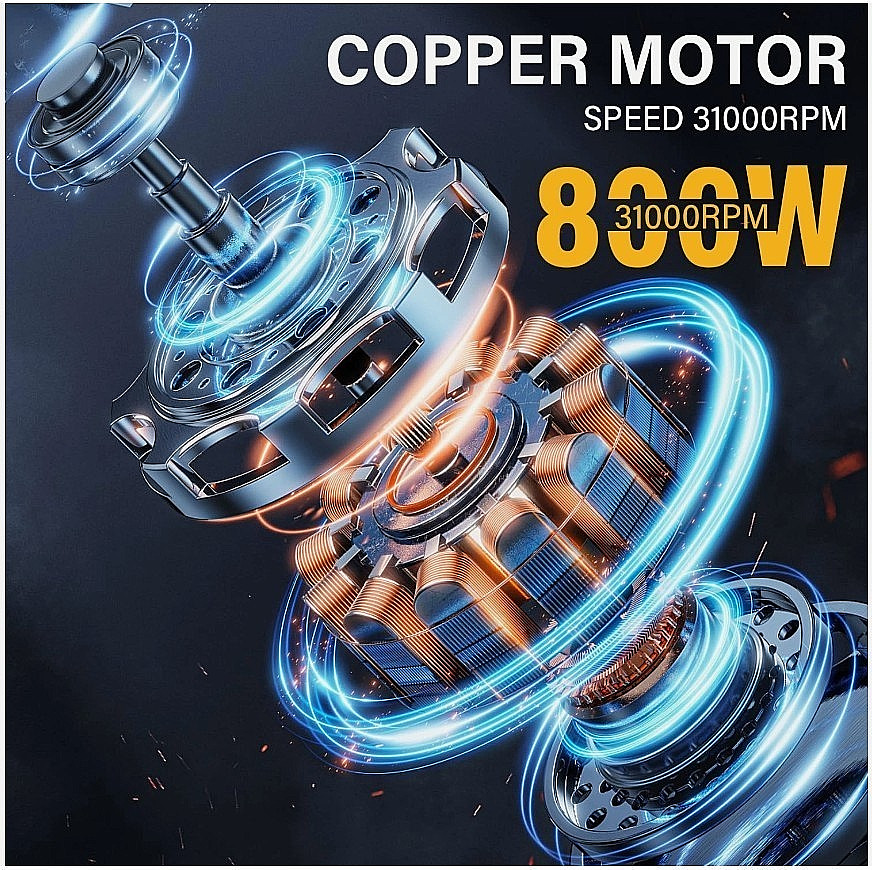 NEW 800W Compact Wood Router Kit with 15 Bits, Edge & Roller Guides, 31000 RPM