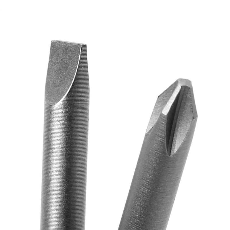 10 Pcs Slotted PH2 Screwdriver Bit S2 Steel 1/4 Hex Shank 100mm