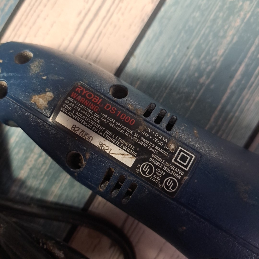 Ryobi DS-1000 Detail Sander – Tested & Working Good! Wired!