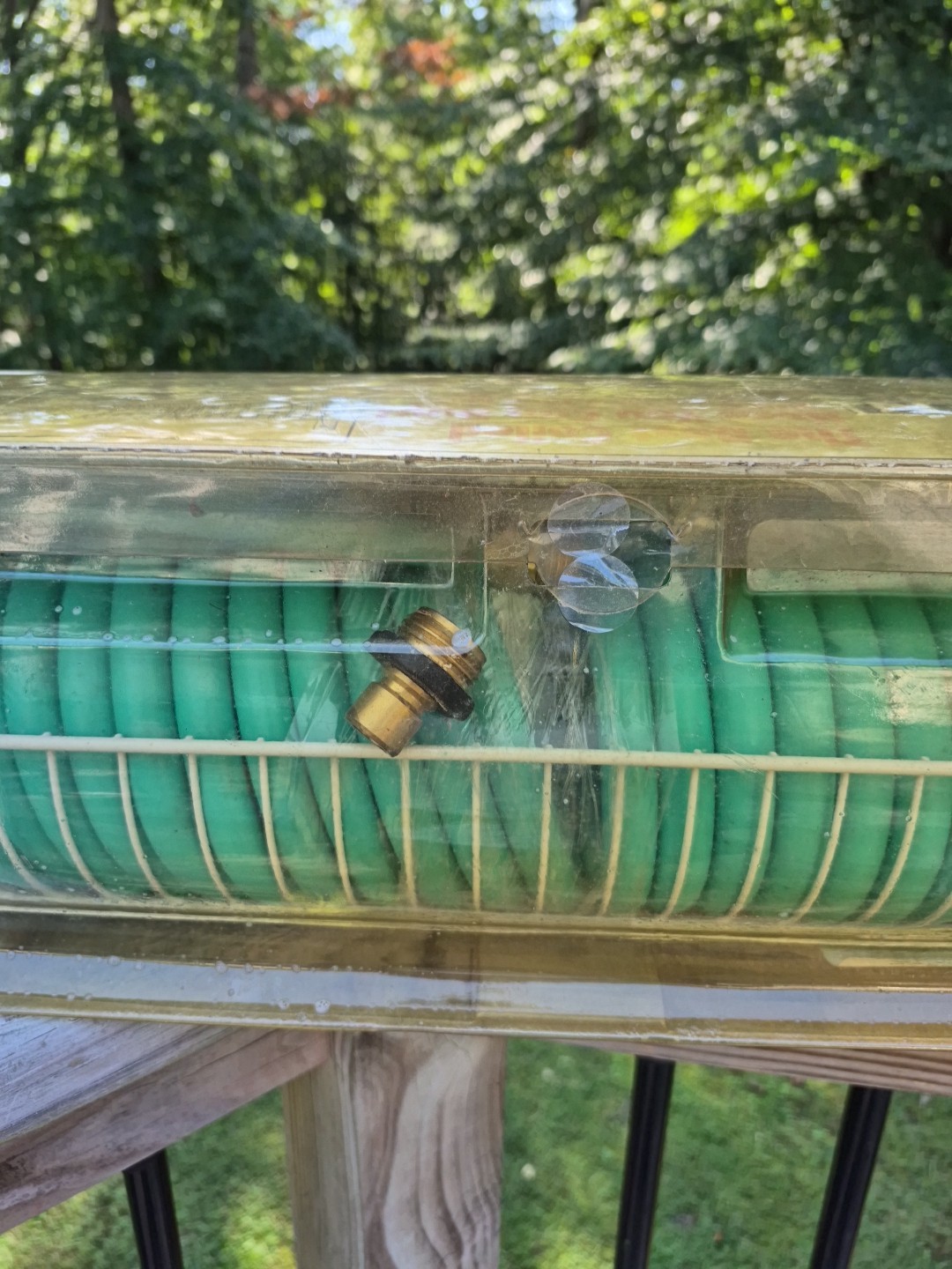 New Gilmour Flexogen 1/2 in. Dia. x 50 ft. L Heavy-Duty Hose w/ STORAGE BASKET