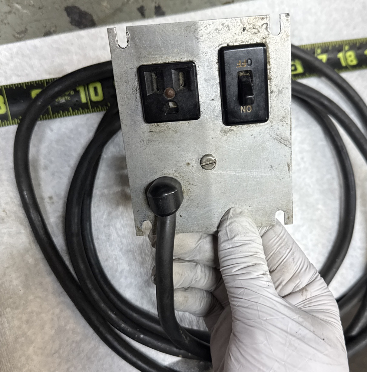 Craftsman 103 floor drill press headstock power cord plug light socket bracket