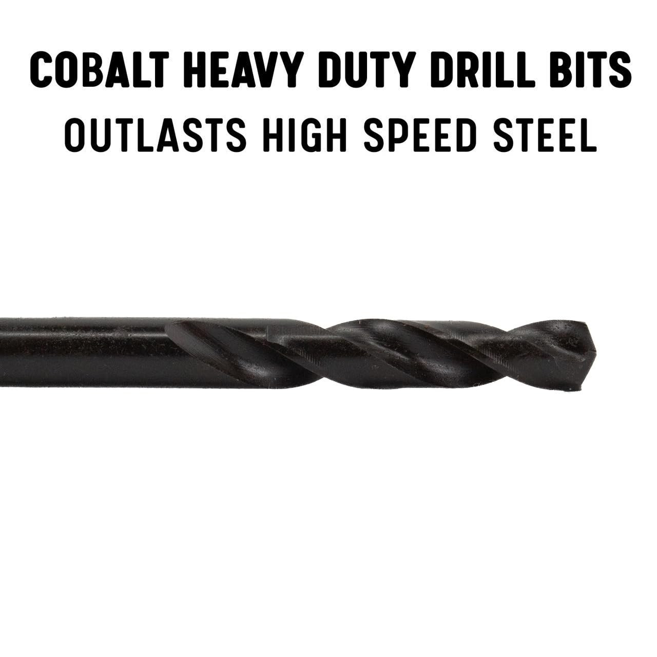 #42 Cobalt Long Threaded Shank Drill Bit Overall Length 2-1/8, TSD Series