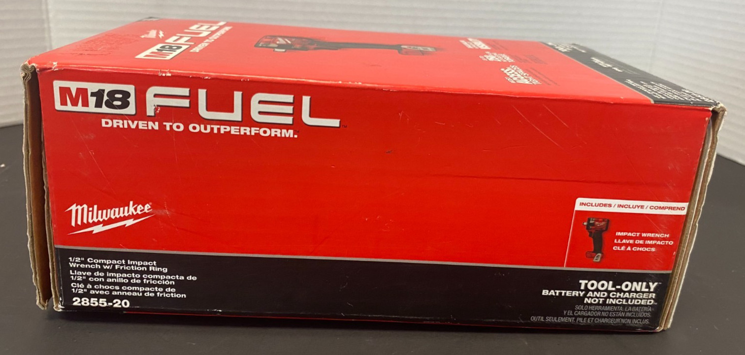 MILWAUKEE M18 FUEL 1/2&Prime; Compact IMPACT WRENCH w/Friction Ring 2855-20 *OPEN BOX*