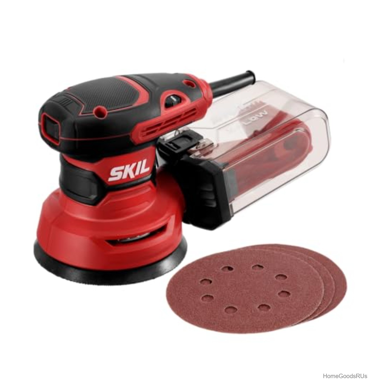 5 Inch Random Orbital Sander 2.8A 13000 RPM Corded Variable Speed With Dust Box