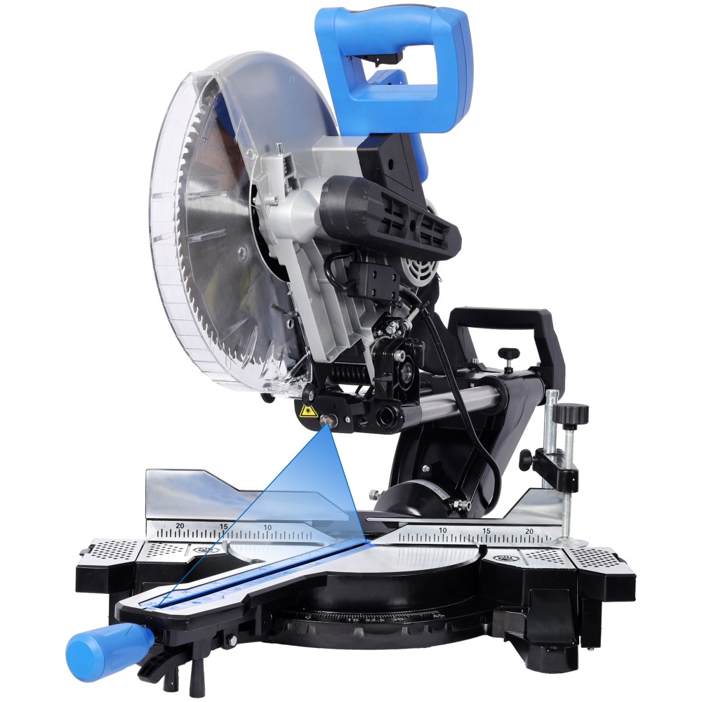 10&Prime; Sliding Miter Saw, Dual Bevel, 2-Speed, LED, 48T Blade, 15A