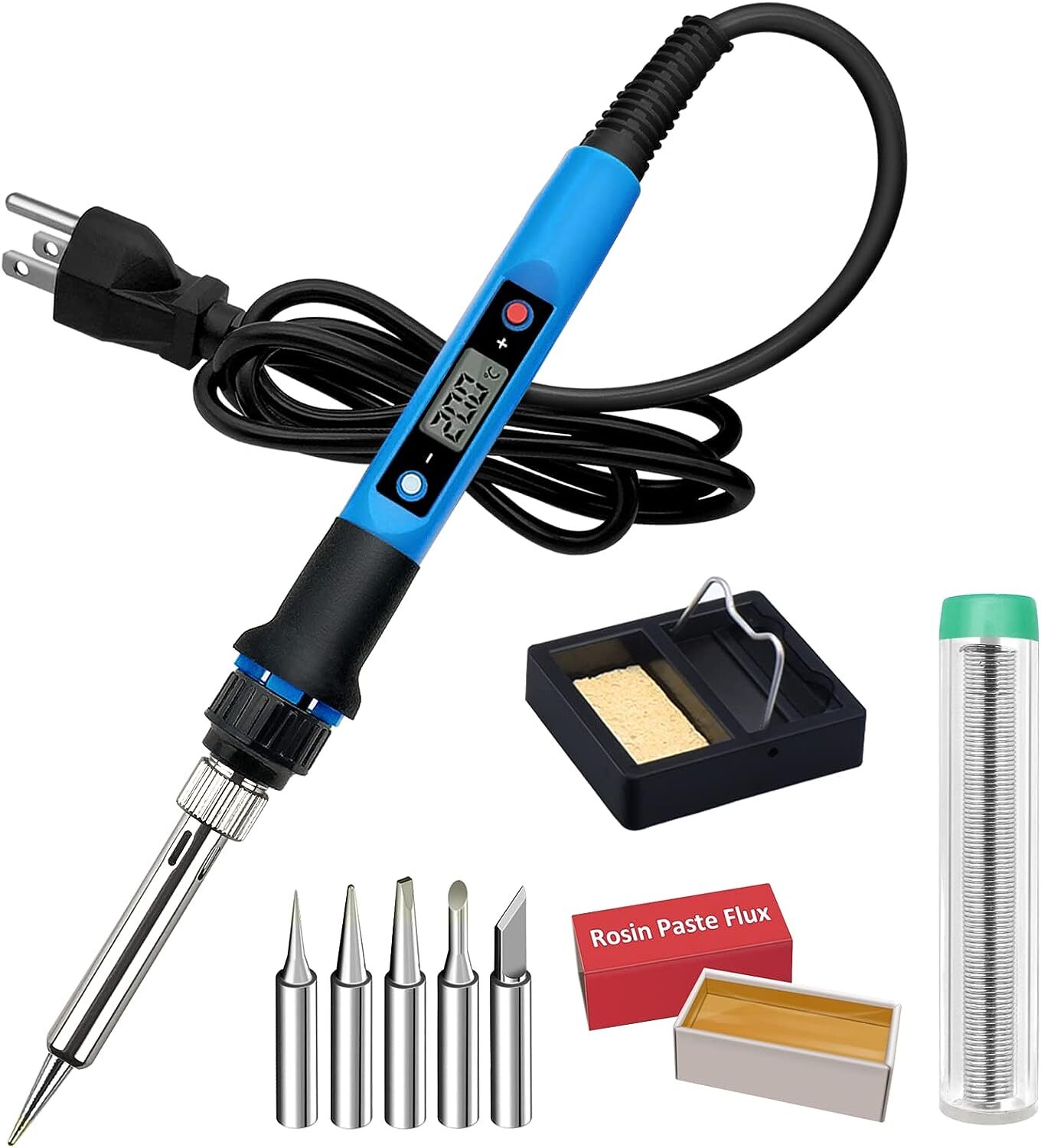 Soldering Iron Kit, 80W 110V Fast Heat Up In 10S Lcd Digital Adjustable Temperat