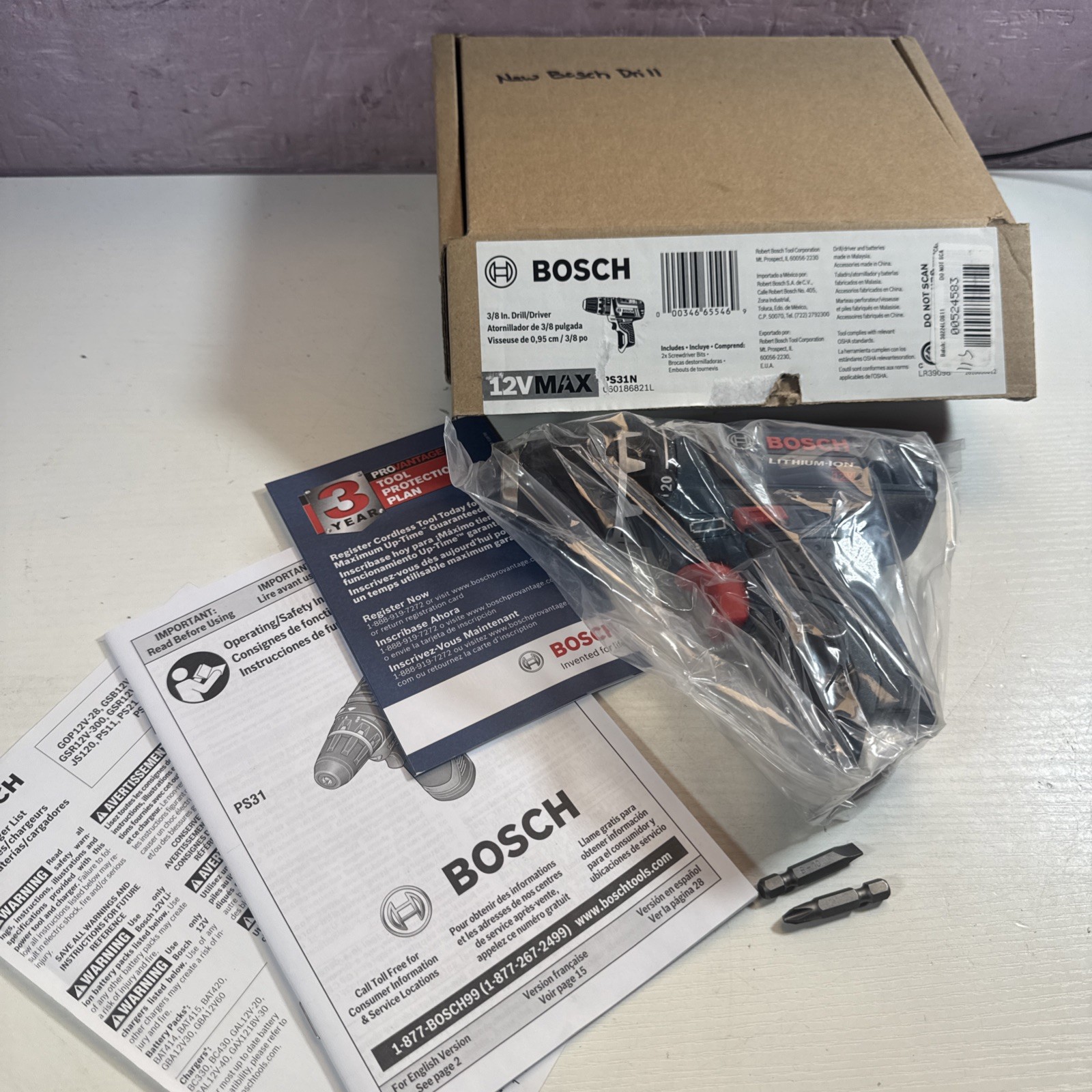 Bosch PS31N 12V Max 3/8&Prime; Drill/Driver (Tool Only)