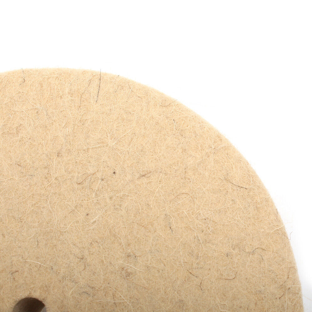 3/4/5/6/8 Inch Wool Felt Polishing Wheel Buffing Pad For 3/8&Prime; Polisher Arbor USA