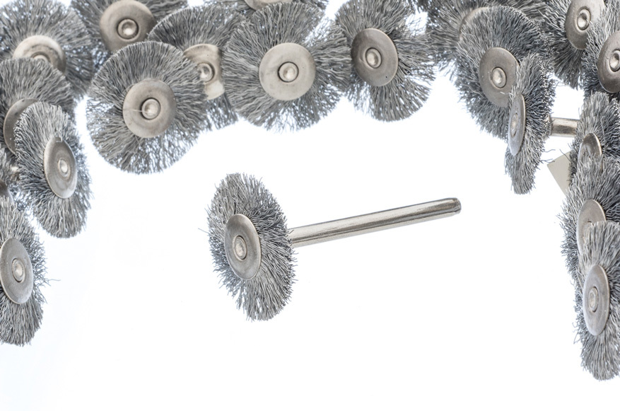 24pc 7/8&Prime; Stainless Steel Wire Wheel Brush Polishing Grinding Dremel Rotary Tool