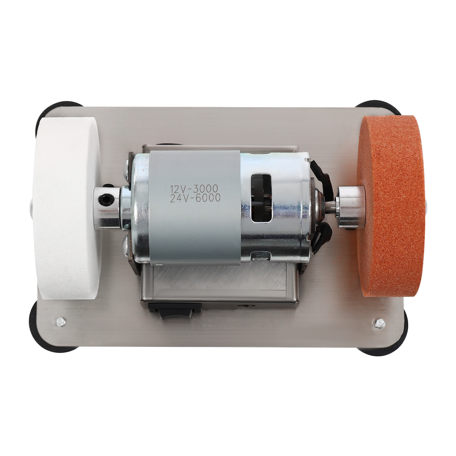 Benchtop Sander Dual Wheel 96W Stainless Steel Grinder Polisher Tool 6000RPM