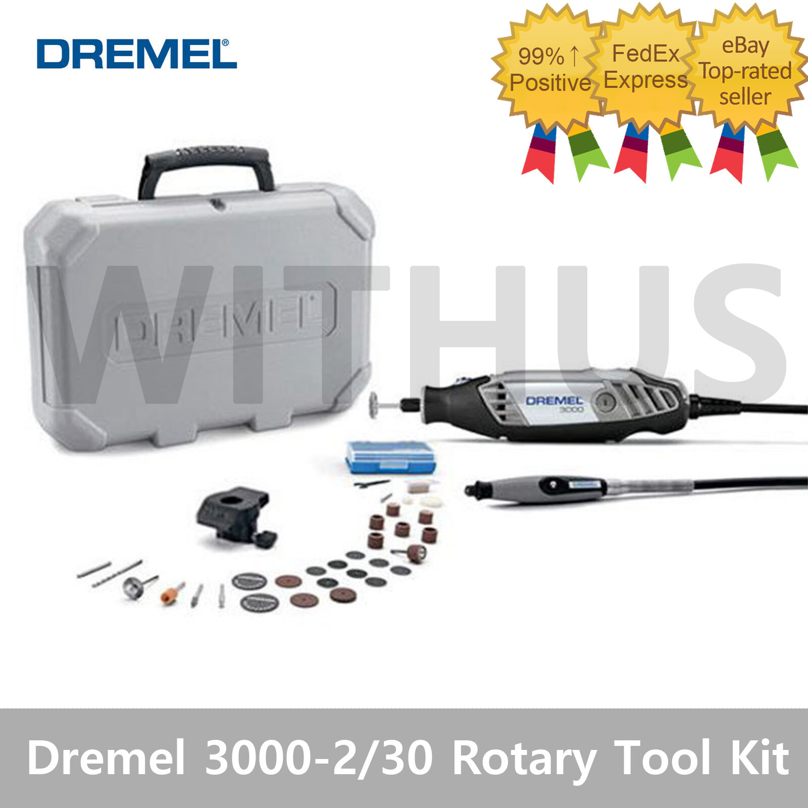 Dremel 3000-2/30 Rotary Tool Kit 10000-33000 RPM Accessories Set 220V – Tracking