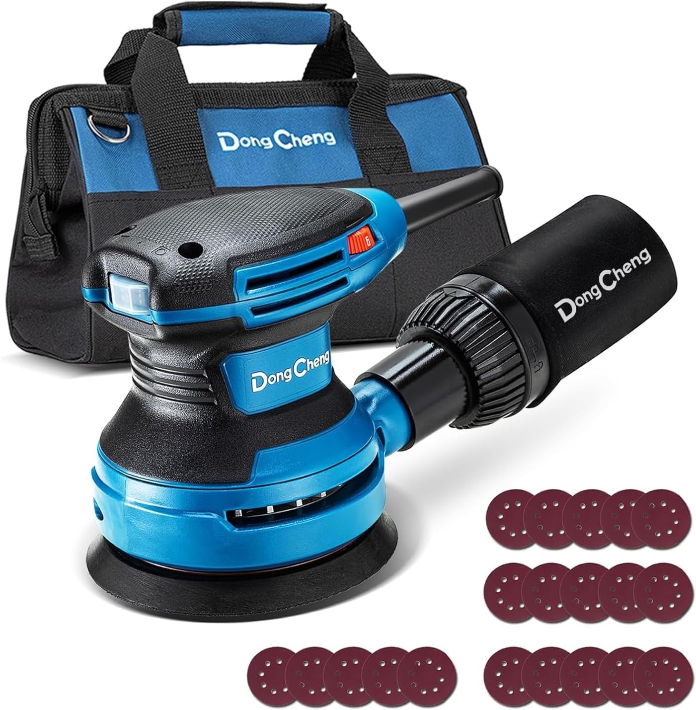 5-Inch Random Orbital Sander 3.2A 12800OPM Electric Palm Sander 6 Variable